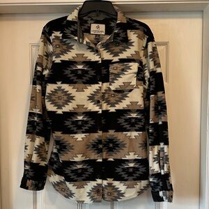 Legendary Whitetails Aztec Patterned Fleece Shirt